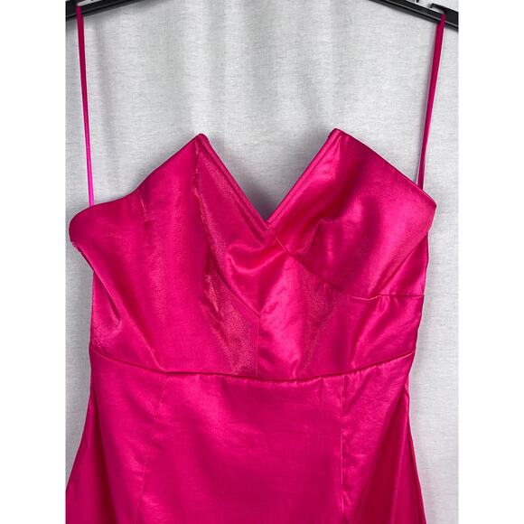 Superdown Dress Pink Strapless Mini Hoco Formal Party Sexy Flirty Occasion Girly - Picture 2 of 6